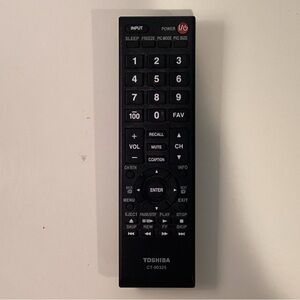 Genuine Toshiba CT-90325  LCD TV Remote Control Tested Working